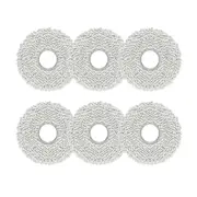6PCS Washable Mop Cloth for M30 Pro / C107 Robot Vacuum Cleaner Mop Rag Replacement Accessories Parts