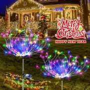 Solar Garden Lights 150 LED Firework Lights Outdoor Waterproof Path Lawn Decor