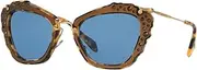[Miu Miu] 04Qs DHE3H2 Marble White / Black 04Qs Cats Eyes Sung
