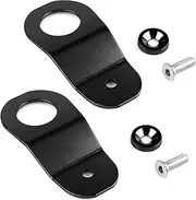 2 Pack Black Aluminum Radiator Stay Mount Bracket With Washer Kit for H-onda 96-00 Civic EK 94-01 Acura Integra DC 00-09 S2000 AP