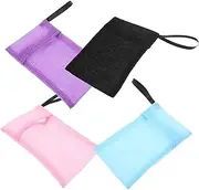 KAILIKETIY 4Pcs Soap Bags for Bar Soap Exfoliating Sleeves with Foaming Net Design for Easy Cleansing and Storage for Daily Skincare Routine