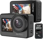[AKASO] Brave 7 Waterproof Action Camera 4K30FPS 20MP Touch Screen IPX8 33FT Underwater Camera EIS 2.0 Zoom Support External Mic Voice Control Vlog Camera