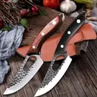 Boning Knife Kitchen Chef Butcher Slicing Meat Peeling Forged Steel Wood Handle