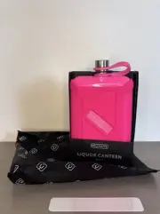 Brumate Liquor Canteen 8 oz Neon Pink Flask Silicone Cover NIB W/ OG Sticker
