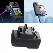 For Insta360 X4 Camera Rechargeable Microphone Audio Adapter Extension Part