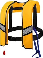 Riaisttd Life Vests for Adults | Life Preservers for Adults - Reflective Automatic Inflating Nylon Personal Flotation Devices for Paddle Board Floating Kayaking Boating Snorkeling Women Men
