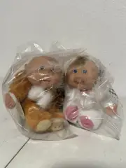 Cabbage Patch Kids 25th Year Celebration Snugglies Monkey & Lamb Plush Dolls NEW