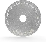 [MHW-3BOMBER] 58.5mm Espresso Puck Screen with Round Hole Metal Espresso Filter 0.8mm Thickness Coffee Filter for La Marzocco/Gaggia FG5586-OS