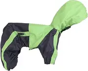 BESPORTBLE Dog Rain Coat Hooded Fashion Pet Dog Raincoat Pet Rainwear Clear Rain Jacket Puppy Raincoat for Small Dogs Puppy Outfits Transparent Raincoat Lightweight Rain Jacket Dreses Green