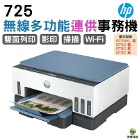 在飛比找樂天市場購物網優惠-HP 惠普 Smart Tank 725 連續供墨噴墨印表機