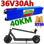 100% New M365 36v 30ah Kick Battery Pack 36v 30000mah Electric +Plug