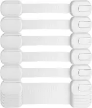 Castaic 10Pcs Child Safety Strap Lock, Adjustable Baby Locks for Cabinets,Dra...