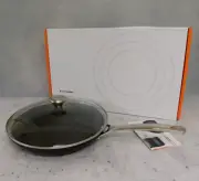 Le Creuset Toughened Nonstick PRO Fry Pan with Glass Lid, 12 Inch - New