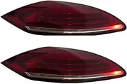 Compatible With Panamera 2010-2013 970 ，LED Auto Tail Lamps Dynamic Turn Signal Lamps High Beam Reverse Brake Accessory Tail Lamp Assembly(2PCS Red)