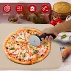 Pizza Stone Practical Pizza Stone Set with Pizza Cutter and Metal Rack Toxog