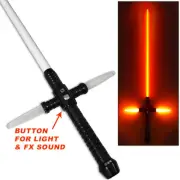 RARE Light Beam Sword RECHARGEABLE Saber Metal Handle Motion Sound Active SFX