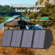 Flexible Foldable Solar Panel 1500W Camping Portable Folding Solar Panel Kit New