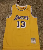 Wilt Chamberlain XL #13 Los Angeles Lakers NBA Jersey Brand New Yellow