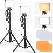 NEEWER Basics LED Video Light Panel Lighting Kit, 2 Pack Bi Color Dimmable Porta