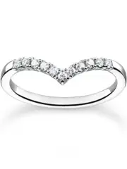 Thomas Sabo Ladies Ring TR2394-051-14-52 V-shape size 52