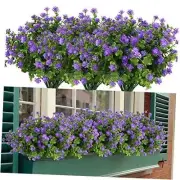 Bundles Artificial Flowers, Fake Artificial Greenery UV Resistant No 20 Purple