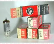 RCA 3AU6 Vacuum Tubes Made In USA NOS Lot Of 5 +Box