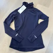 Lululemon Women’s Face The Frost 1/2 Zip Black Swan/Dark Purple - Size 6 NWT