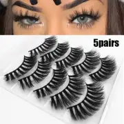 Faux Mink Lash Extension 8D Fluffy False Eyelashes Long Lashes Messy Cross New.