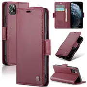 CaseMe iPhone 11 Pro Folio Wallet Case Cover Apple Side Closure 11Pro [Wine]