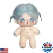 S OUJCEN 20cm Poseable Plush Doll - Cute Cotton Stuffed Toy with Jointed Skel