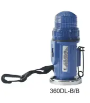 Star 360DL-B/B Personal LED warning Light Blue lens & case 60 lb magnet Req D ba