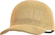 [Meyaus] Unisex Adults Paper-Blended Fabric Woven Visor Sunhat Summer Baseball Cap