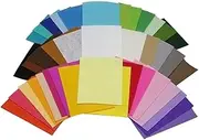 DIY Craft Fabric Sheets 40 Non-Woven Squares 15x10cm Quilting Rolls Material Safe for Boys and Girls
