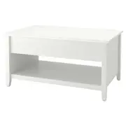 VITTERYD adjustable coffee table, white, 97 cm