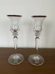 Vintage Mikasa Jamestown Gold Candle Holder, Set of 2