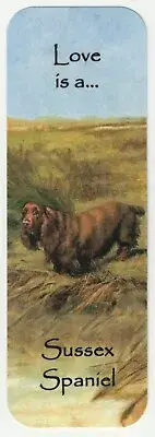 SUSSEX SPANIEL BEAUTIFUL DOG BOOKMARK SAME IMAGE BOTH SIDES GREAT GIFT