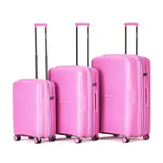 Tosca Bel-Air Suitcase Set of 3 - Pink (Carry-on, Medium, Large)
