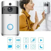 2024 Wireless Doorbell WiFi Video Door Bell Intercom Phone Smart Security Camera