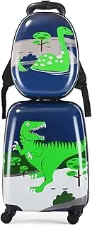 [YIDAX] Kids Carry On Luggage Set 2 Pieces of 18" Suitcase and 12" Backpack Boy Girl Travel Trolley Case