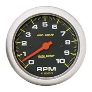 Auto Meter 5161 Pro-Comp 3-3/8" In-Dash Tachometer Gauge - 0-10,000 rpm