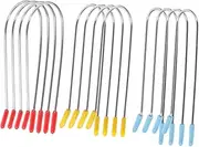 OSOLADY 24pcs Assorted Hot Roller Clips U-type Clamp Hairdressing Tools Perming Rollers Clamp