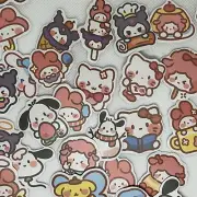 Hello Kitty/Sanario Random Assortment Lot Of 50+ Stickers 1”-1.5”. Free Ship