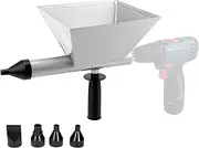 Electric Mortar Grout Gun, Portable Cement Grouting Machine with 4 Nozzles, Reusable Mortar Pointing Grouting Caulking Sprayer for Brick, Masonry Work (Without Electric Drill)