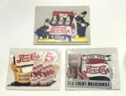 (3) Pepsi-Cola Reproduction Cardboard Advertising Signs by Nostalgic Ink - 1991
