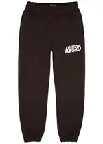 Annie Hood Jumble Logo-print Cotton Sweatpants - Brown - XL XL