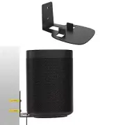 Speaker Metal Wall Mount Bracket Storage Holder Stand Black For Sonos One One SL