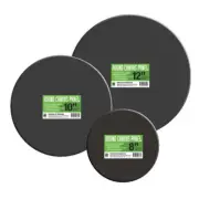 Black Primed Round Circular Painting Canvas Panel, 12 inch