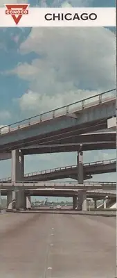 1967 Conoco Road Map: Chicago NOS