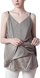 AMUCK Anti-Radiation Maternity Clothes,360° Shield Dress Double Layer Washable Silver Fiber Vest for WiFi 5G EMF Anti-Radiation Shield (Color : Silver, Size : M)