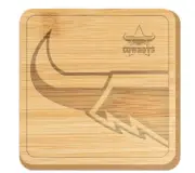 North Queensland Cowboys NRL Bamboo Cheeseboard Cutting Charcuterie